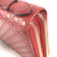 GUCCI 544250 Micro Guccissima Logo Travel Case Double Zip Long Wallet Handbag Long Wallet Leather Red Used
