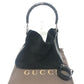 GUCCI 2404 バンブー 2WAY カバン ハンドバッグ 肩掛け ショルダーバッグ レザー/スエード レディース ブラック