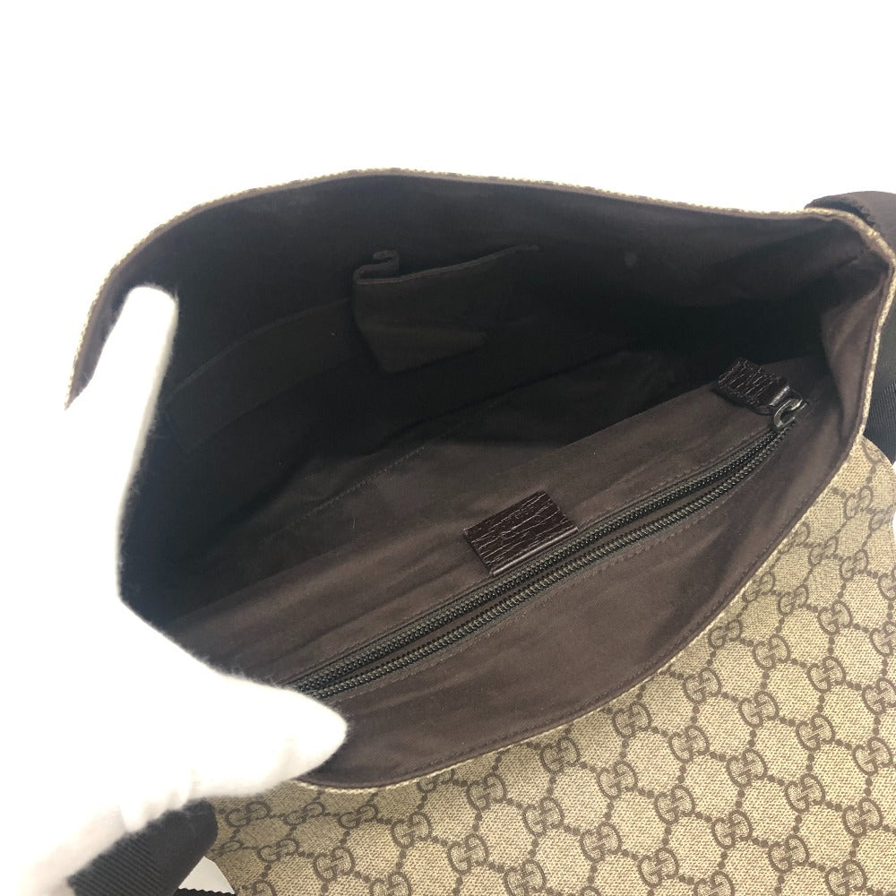 GUCCI 214397 GG Stream Messenger Back Shoulder Bag Bag Bag Shoulder Bag GGPVC/Leather Women's Brown