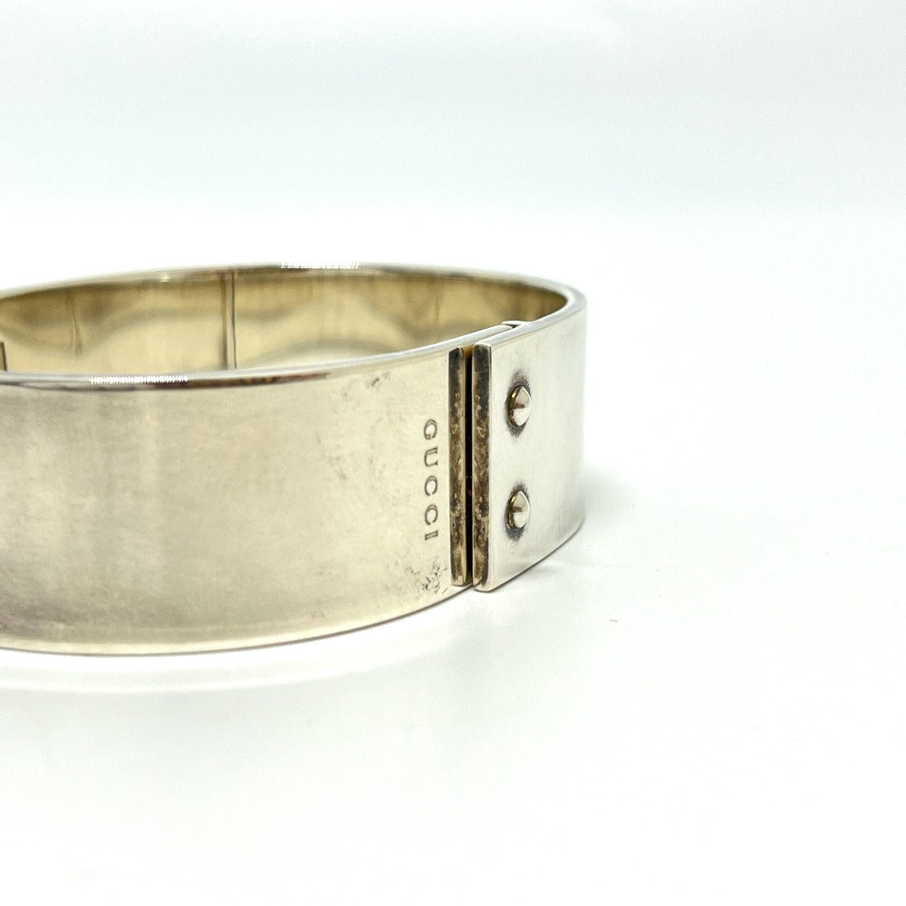 GUCCI ロゴ ヴィンテージ アクセサリー バングル SV925 レディース シルバー