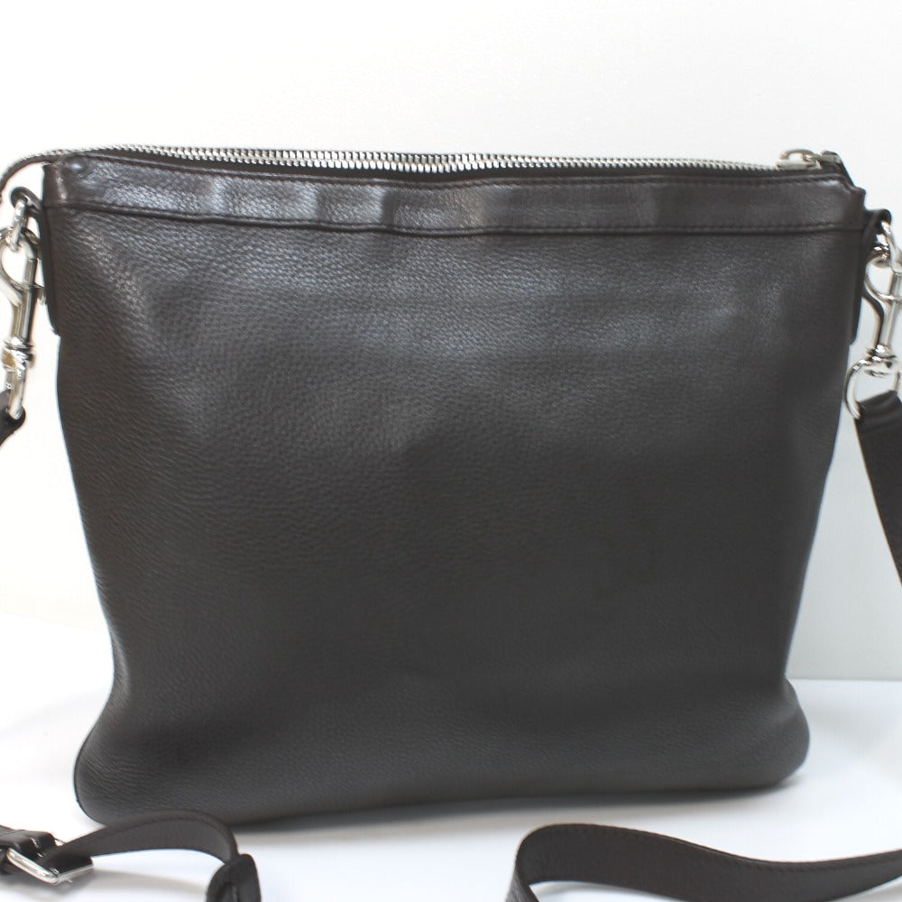 GUCCI 233329 Shoulder Bag Leather Women's Brown Dark Brown
