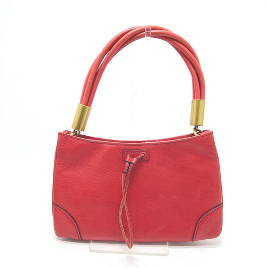 GUCCI 108964 Logo Bag Handbag Handbag Leather Ladies Red