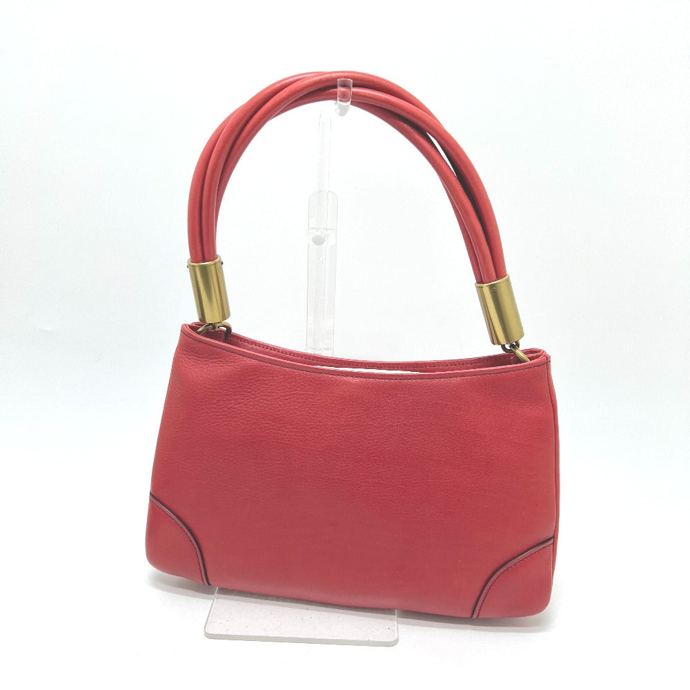 Gucci 108964 Bag Logo Beg Tangan Tangan Kulit Wanita Merah