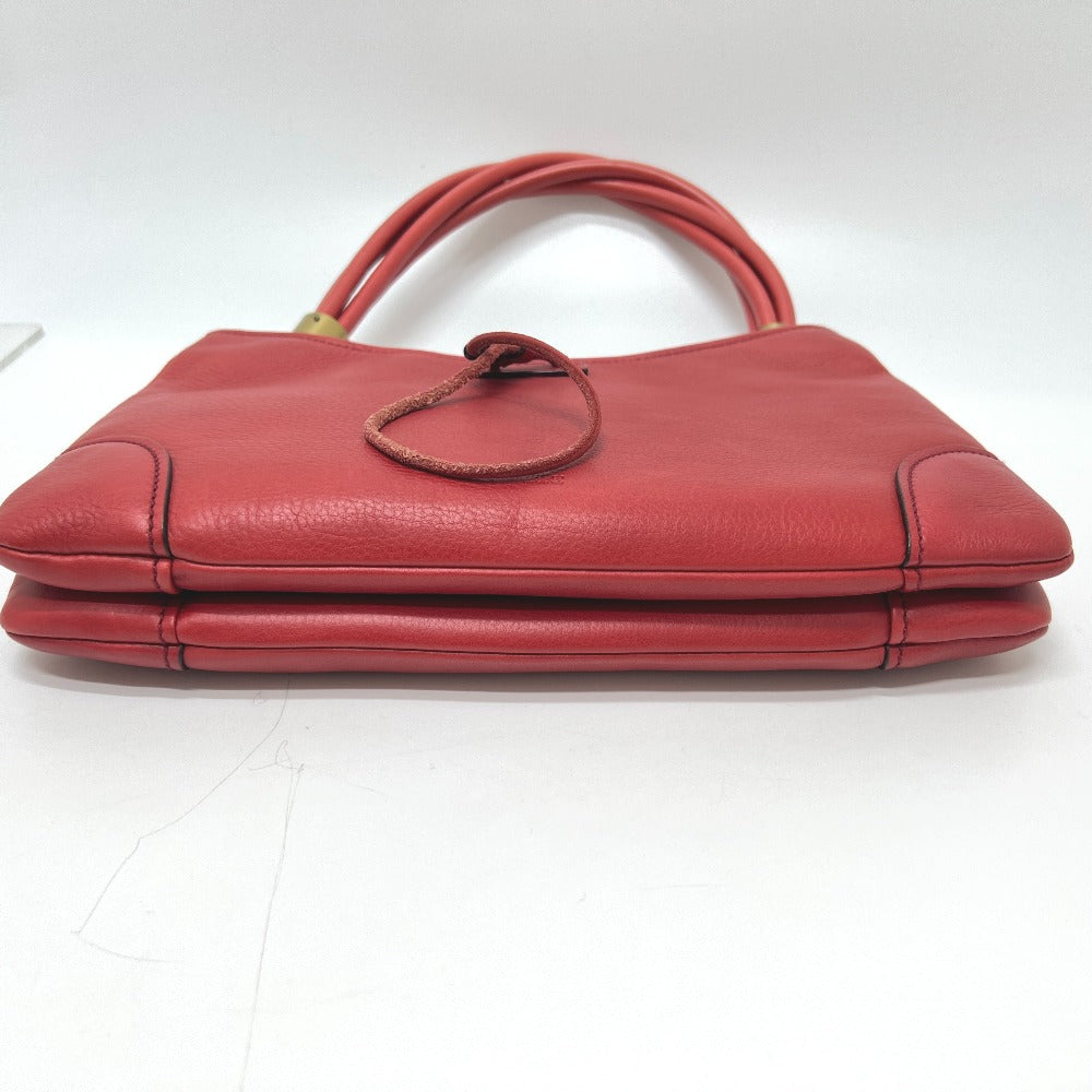Gucci 108964 Bag Logo Beg Tangan Tangan Kulit Wanita Merah