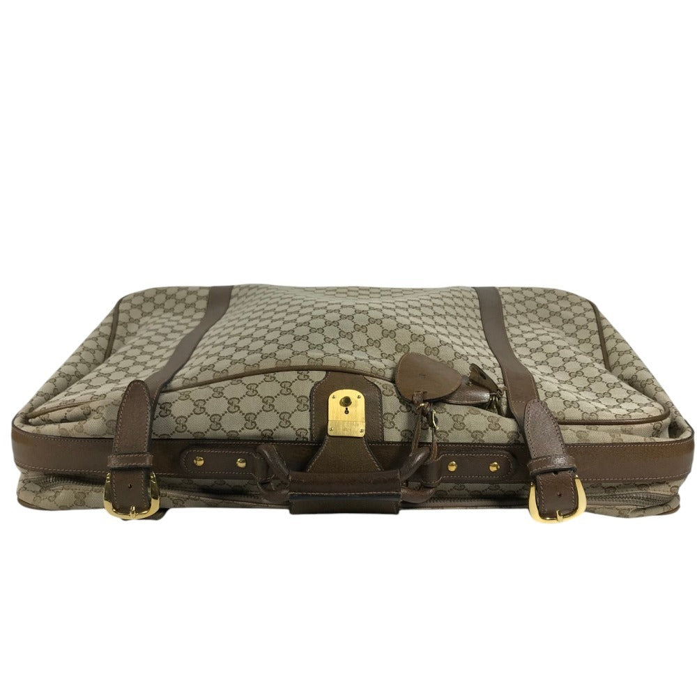 GUCCI 不明 vintage GG Extra Large Travel Bag Travel bag Trunk interior Duffle Bag GG Supreme Canvas / Leather Beige Used
