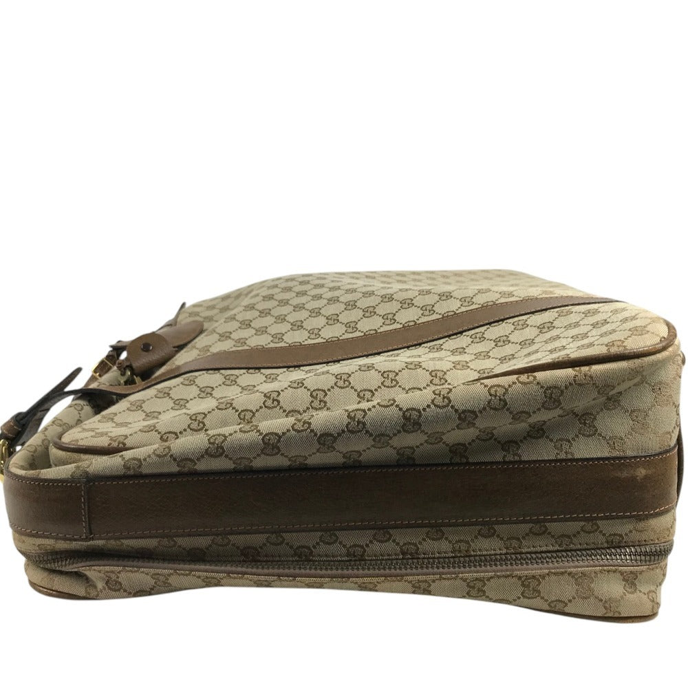 GUCCI 不明 vintage GG Extra Large Travel Bag Travel bag Trunk interior Duffle Bag GG Supreme Canvas / Leather Beige Used