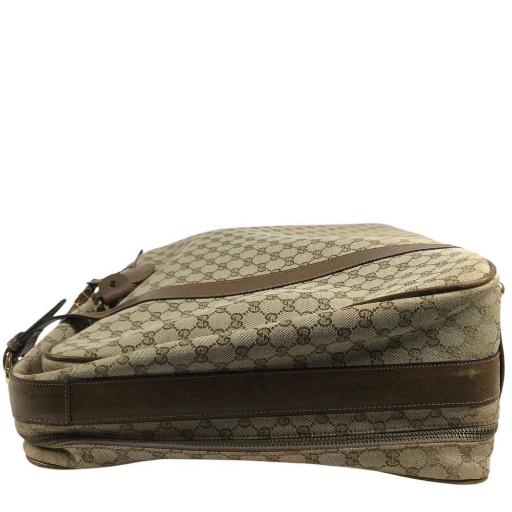 GUCCI 不明 vintage GG Extra Large Travel Bag Travel bag Trunk interior Duffle Bag GG Supreme Canvas / Leather Beige Used