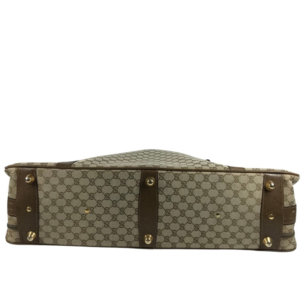 GUCCI 不明 vintage GG Extra Large Travel Bag Travel bag Trunk interior Duffle Bag GG Supreme Canvas / Leather Beige Used