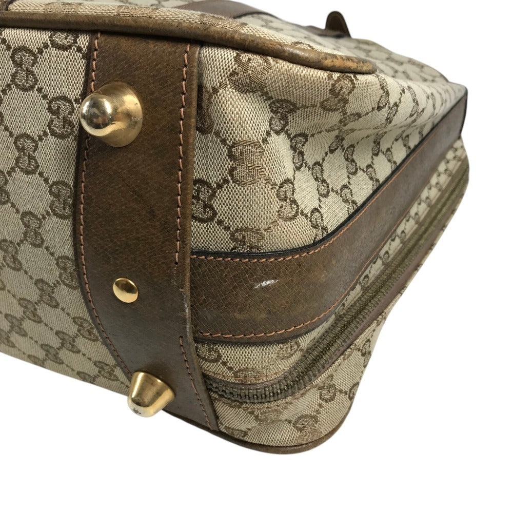 GUCCI 不明 vintage GG Extra Large Travel Bag Travel bag Trunk interior Duffle Bag GG Supreme Canvas / Leather Beige Used
