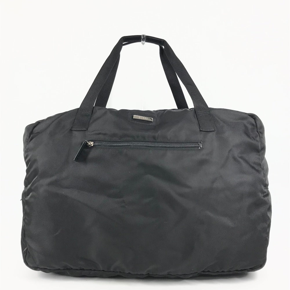 GUCCI 012・0389 ロゴ カバン トラベルバッグ 旅行バッグ ショルダーバッグ ボストンバッグ ナイロン ユニセックス ブラック
