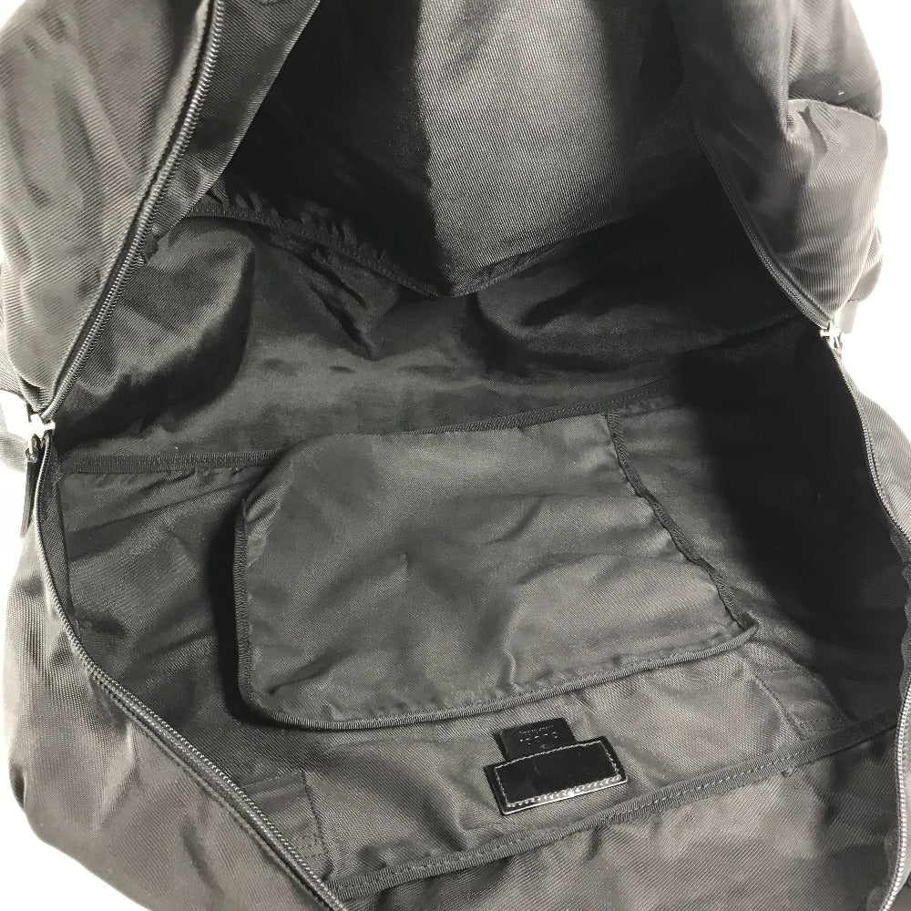 GUCCI 012・0389 ロゴ カバン トラベルバッグ 旅行バッグ ショルダーバッグ ボストンバッグ ナイロン ユニセックス ブラック