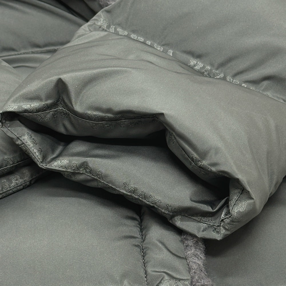 MAX MARA 149603266 アパレル アウター ロングコート FRISIA テディ ロング QRコード付 ファー ダウン ダウンコート ポリエステル レディース ダークグレー グレー