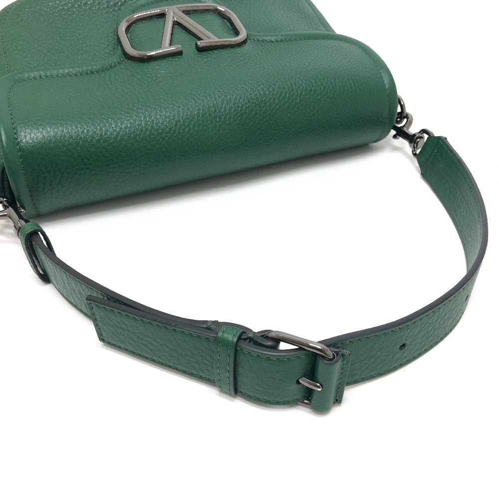 Valentino Garavani オールタイム ロゴ 2WAY カバン ショルダーバッグ レザー レディース グリーン