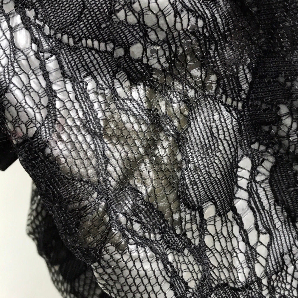 Valentino Garavani Black Lace Shoulder Bag/Tote Bag, Vinyl, Women's, Black