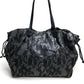 Valentino Garavani Black Lace Shoulder Bag/Tote Bag, Vinyl, Women's, Black
