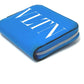 VALENTINO TY0P0R48CFW Fluo Strap Round Zipper Compact Wallet Bifold Wallet Leather Women's Blue