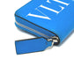 VALENTINO TY0P0R48CFW Fluo Strap Round Zipper Compact Wallet Bifold Wallet Leather Women's Blue