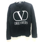 VALENTINO TV0MF11Y680 20SS ロゴプリント スウェット トレーナー アパレル 長袖 トレーナー コットン メンズ ブラック - brandshop-reference