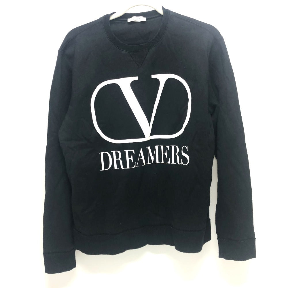 VALENTINO TV0MF11Y680 20SS ロゴプリント スウェット トレーナー アパレル 長袖 トレーナー コットン メンズ ブラック - brandshop-reference