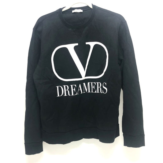 VALENTINO TV0MF11Y680 20SS ロゴプリント スウェット トレーナー アパレル 長袖 トレーナー コットン メンズ ブラック - brandshop-reference