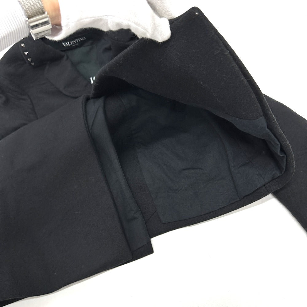 VALENTINO ロックスタッズ アパレル ロングコート コットン レディース ブラック - brandshop-reference