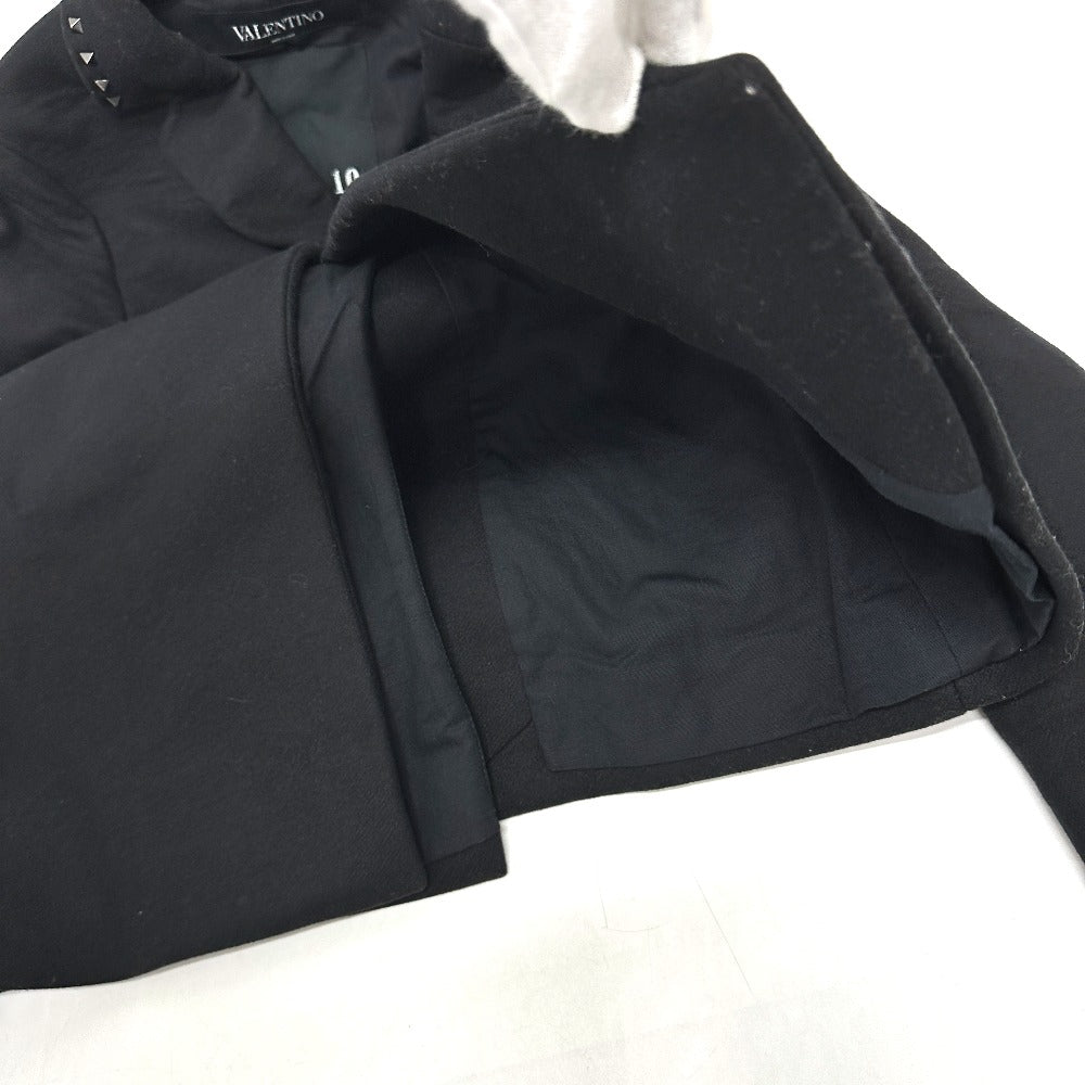 VALENTINO ロックスタッズ アパレル ロングコート コットン レディース ブラック - brandshop-reference