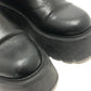 VALENTINO Heel Side Gore Shoes Logo Platform Ankle Boots Short Boots Leather Women's Black