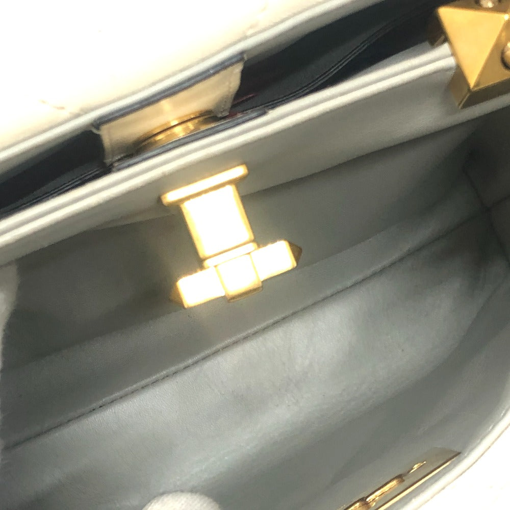 VALENTINO VW0B0197BSF Rockstud Roman Studs Bag Handbag Leather Women's White