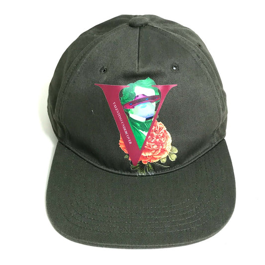 Valentino Garavani V Logo Flower Hat Baseball Cotton Unisex