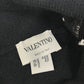VALENTINO VLTN ロゴ ビーニー 帽子 ニット帽 ニットキャップ ニット帽 ウール メンズ ブラック