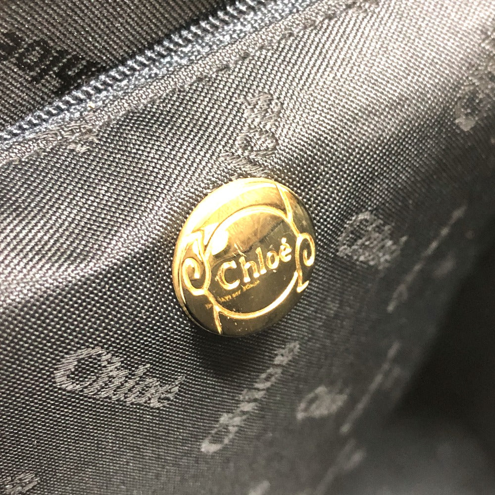 Chloe ショルダーバッグ 肩掛け ロゴ プレート バッグ トートバッグ レザー レディース - brandshop-reference