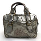 Chloe Bay Bag Handbag Shoulder Bag Leather Women's Gold