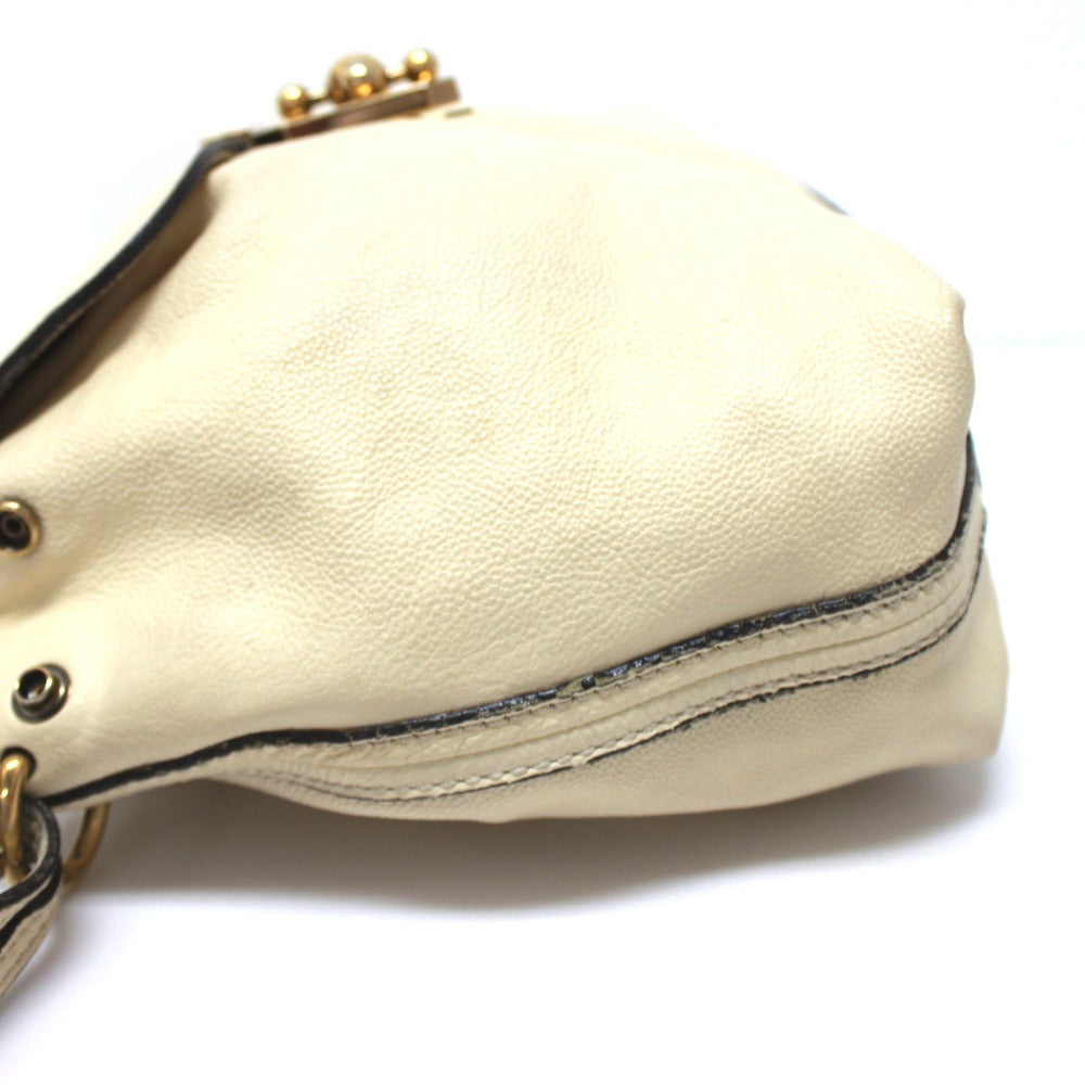 Chloe Elsie Bag 2-Way Handbag/Shoulder Bag, Leather, Women's, Beige