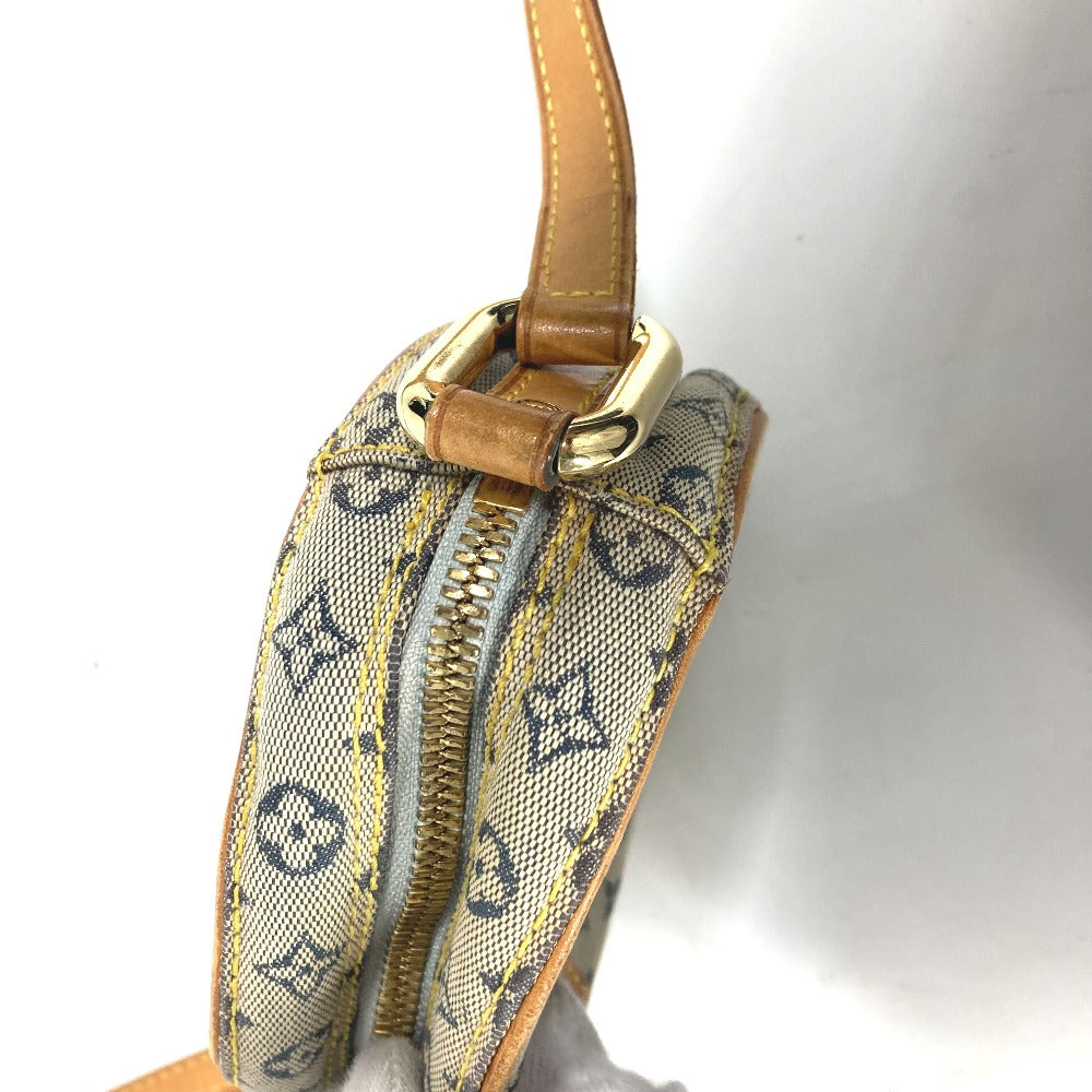 LOUIS VUITTON M92001 モノグラムミニ ジャンヌ PM 斜め掛け ポシェット ラウンド カバン ショルダーバッグ モノグラムミニキャンバス レディース ブルー