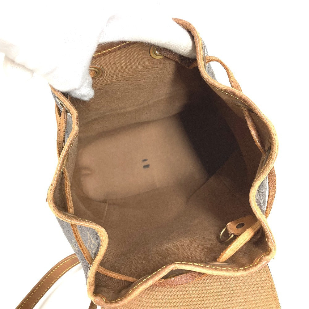 LOUIS VUITTON M51137 Monogram Mini Monsuri Bag Backpack Rucksack Monogram Canvas Unisex Brown