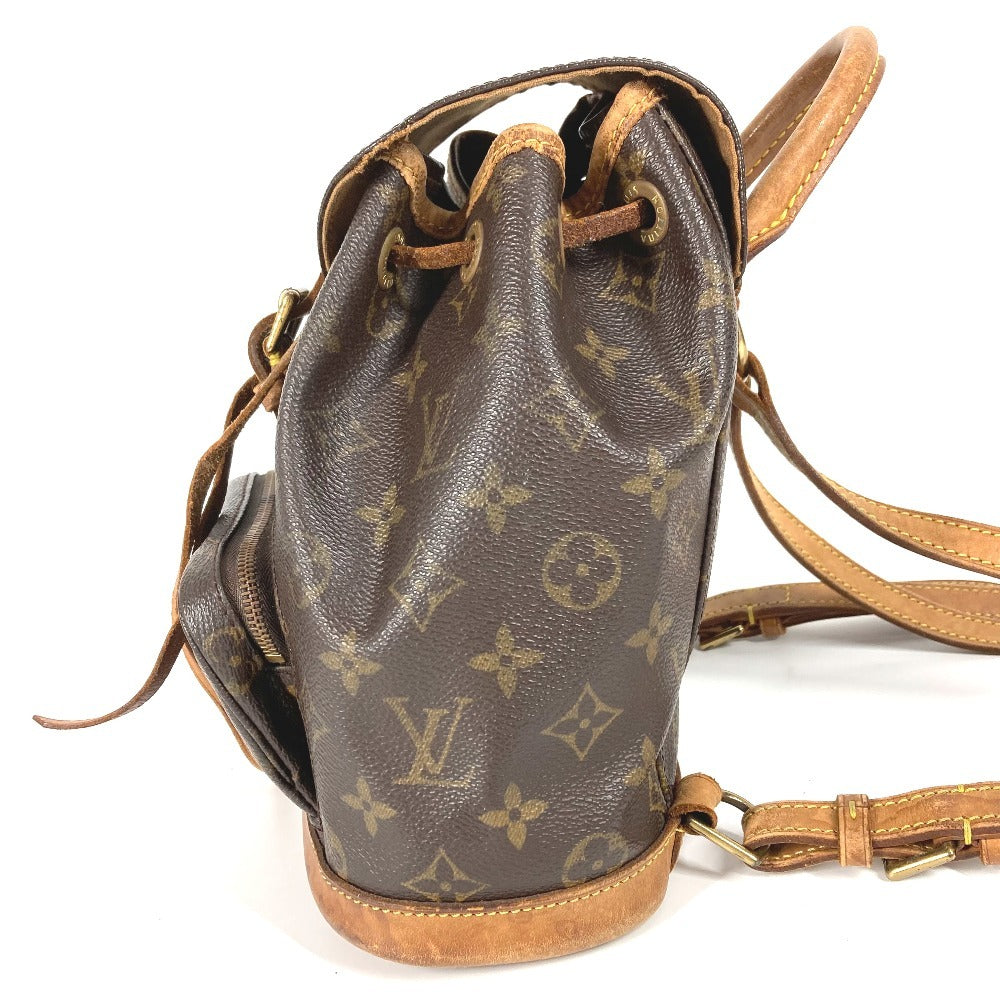 LOUIS VUITTON M51137 Monogram Mini Monsuri Bag Backpack Rucksack Monogram Canvas Unisex Brown