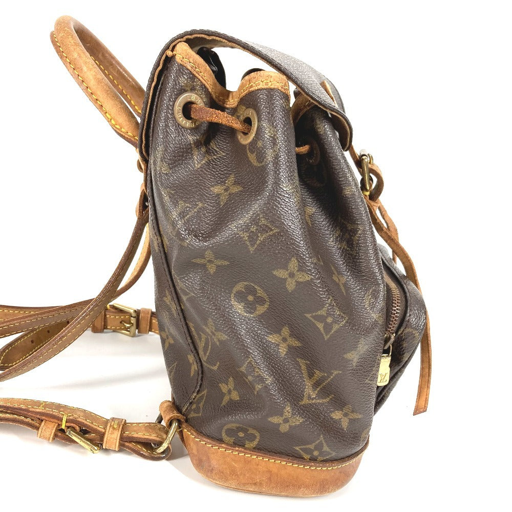 LOUIS VUITTON M51137 Monogram Mini Monsuri Bag Backpack Rucksack Monogram Canvas Unisex Brown