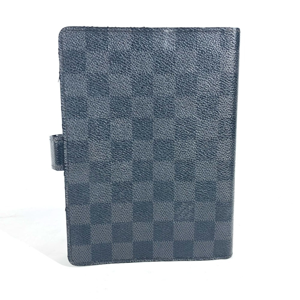 LOUIS VUITTON R20242 ダミエグラフィット アジェンダMM システム手帳 ステーショナリー 手帳カバー ダミエグラフィットキャンバス メンズ ブラック - brandshop-reference