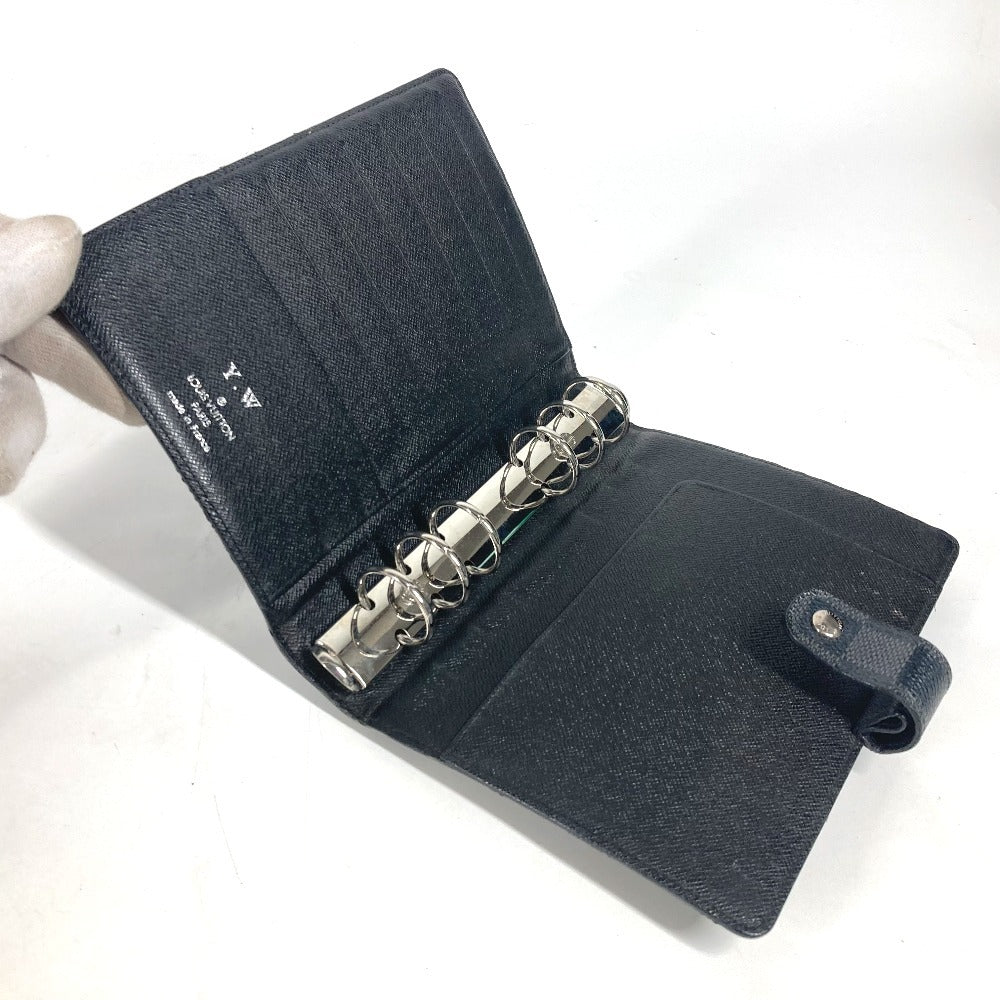 LOUIS VUITTON R20242 ダミエグラフィット アジェンダMM システム手帳 ステーショナリー 手帳カバー ダミエグラフィットキャンバス メンズ ブラック - brandshop-reference