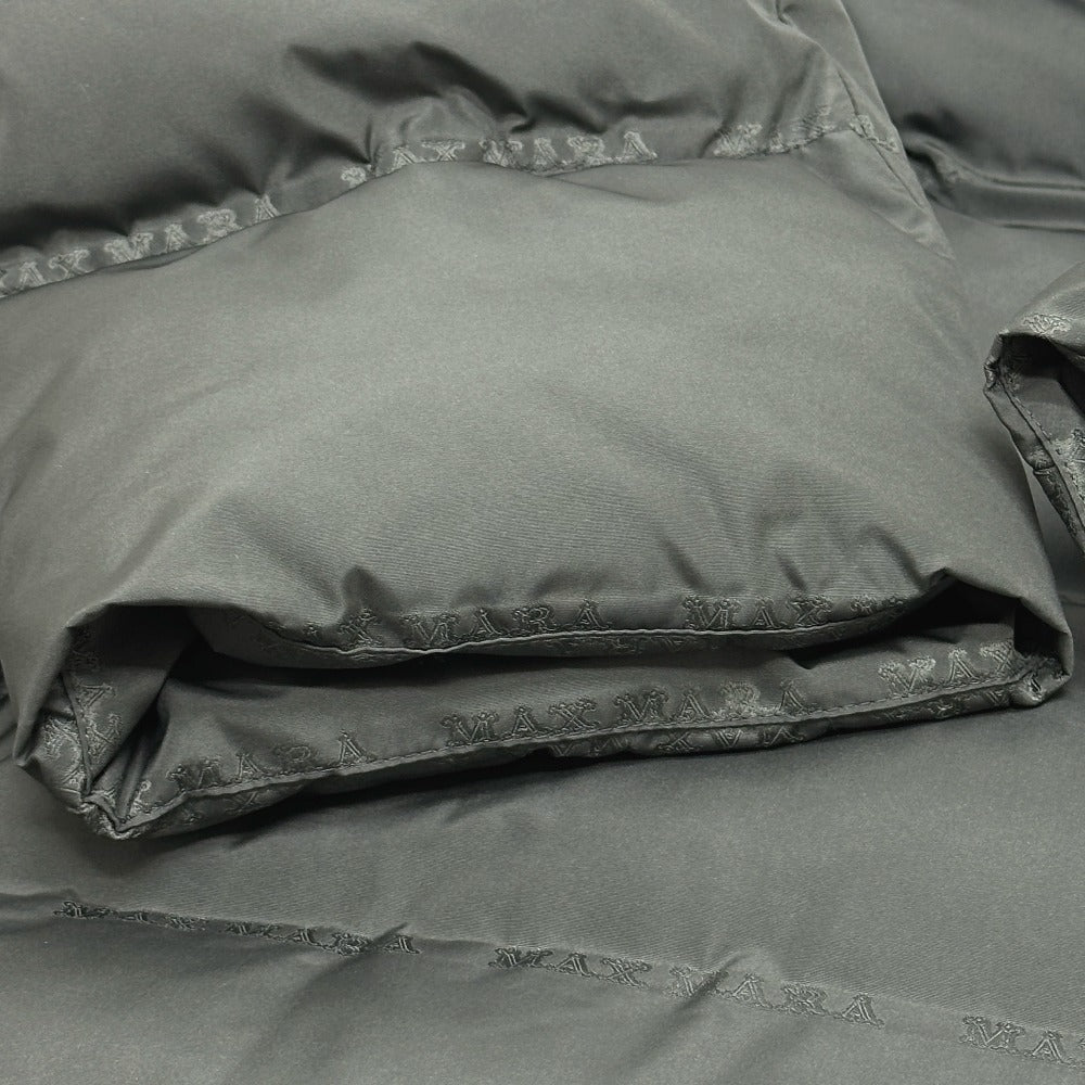 MAX MARA 149603266 アパレル アウター ロングコート FRISIA テディ ロング QRコード付 ファー ダウン ダウンコート ポリエステル レディース ダークグレー グレー