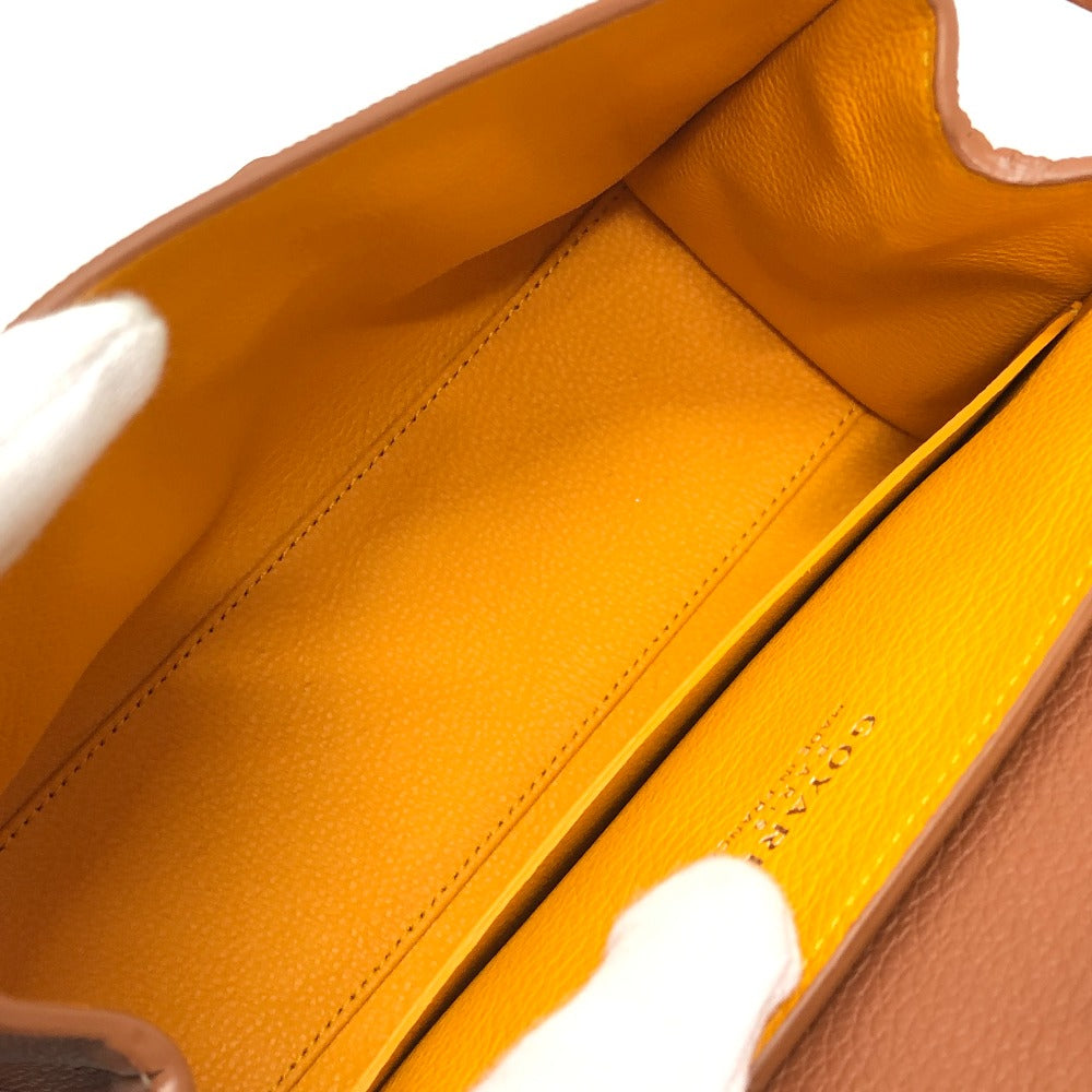GOYARD Saigon Mini Soft Bag 2-Way Bag: Crossbody Shoulder Bag Hand Bag Coating canvas / Leather Black & Tan/Brown Used
