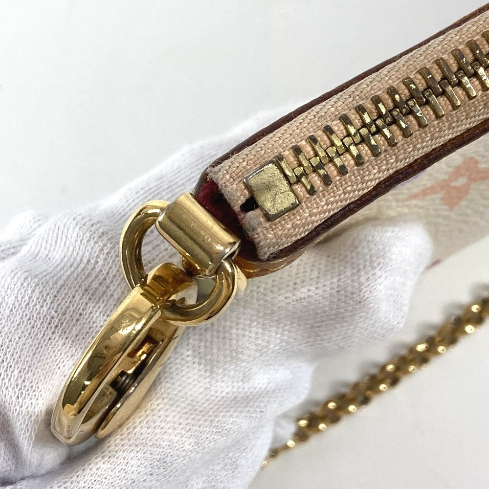 LOUIS VUITTON M60096 モノグラムマルチカラー ミラMM チェーン カバン アクセサリーポーチ ショルダーバッグ モノグラムマルチカラーキャンバス レディース ブロン ホワイト - brandshop-reference