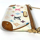 LOUIS VUITTON M60096 モノグラムマルチカラー ミラMM チェーン カバン アクセサリーポーチ ショルダーバッグ モノグラムマルチカラーキャンバス レディース ブロン ホワイト - brandshop-reference