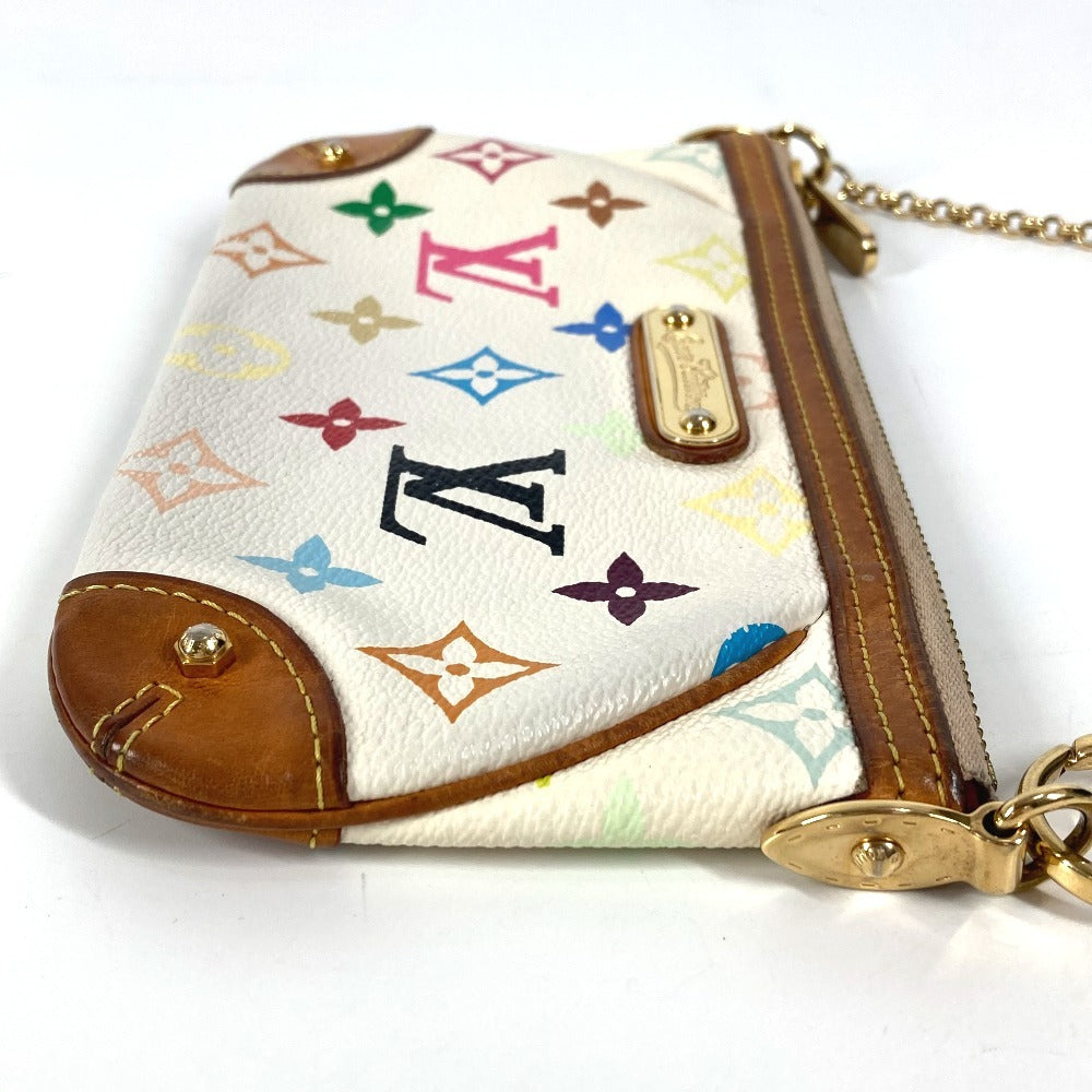 LOUIS VUITTON M60096 モノグラムマルチカラー ミラMM チェーン カバン アクセサリーポーチ ショルダーバッグ モノグラムマルチカラーキャンバス レディース ブロン ホワイト - brandshop-reference