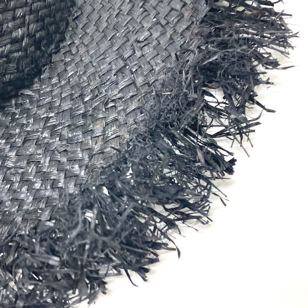 DOLCE&GABBANA ストロー 麦わら帽 ハット ハット帽 帽子 ラフィア レディース ブラック - brandshop-reference