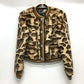 DOLCE&amp;GABBANA F28JLZ Leopard Print Jacket, Faux Fur, Acrylic, Women's, Brown