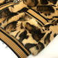 DOLCE&amp;GABBANA F28JLZ Leopard Print Jacket, Faux Fur, Acrylic, Women's, Brown