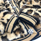 DOLCE&amp;GABBANA F28JLZ Leopard Print Jacket, Faux Fur, Acrylic, Women's, Brown