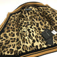 DOLCE&amp;GABBANA F28JLZ Leopard Print Jacket, Faux Fur, Acrylic, Women's, Brown