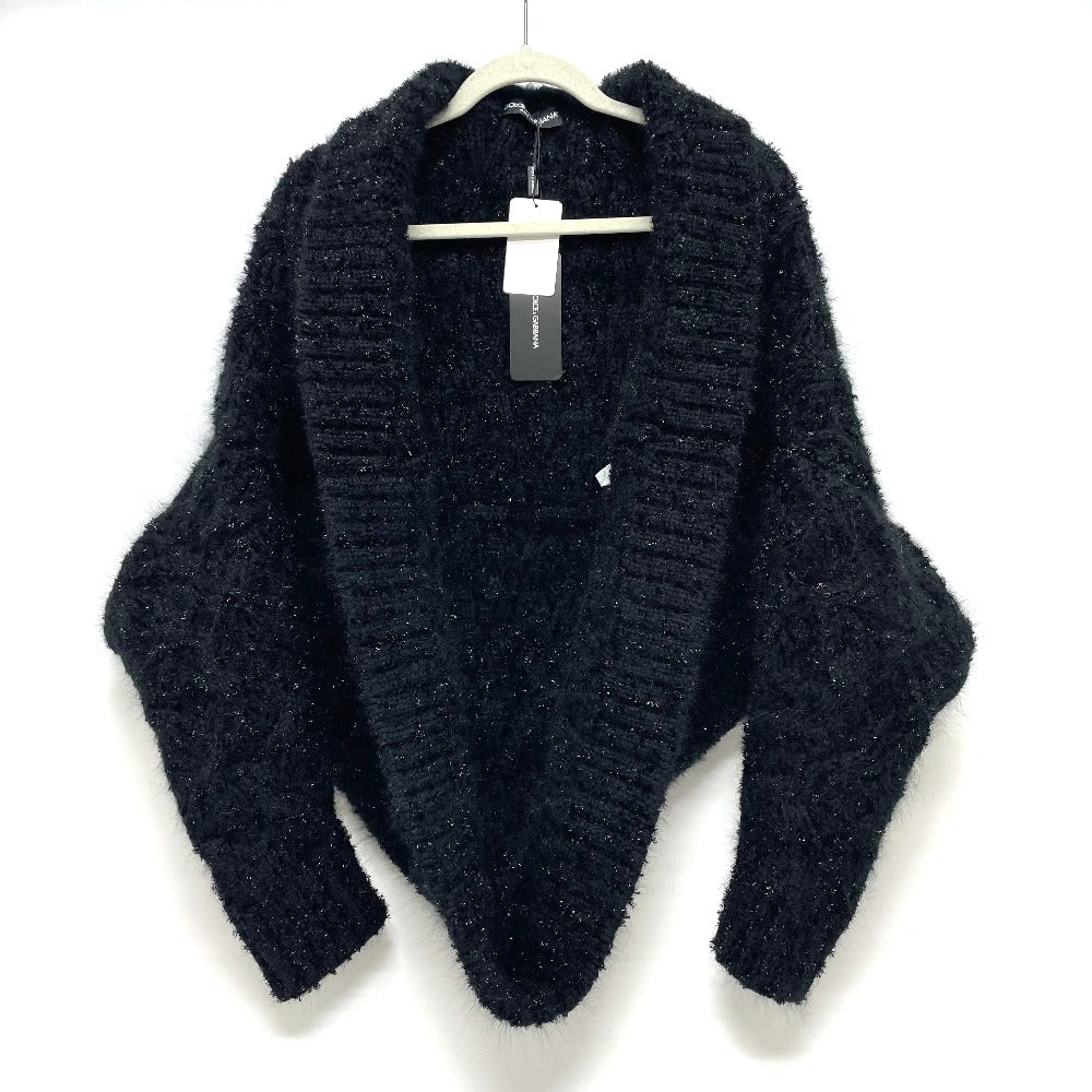 DOLCE&GABBANA FXA59T アウター ドルマンスリーブ アンゴラ ニット アパレル 2020AW カーディガン レディース ブラック - brandshop-reference